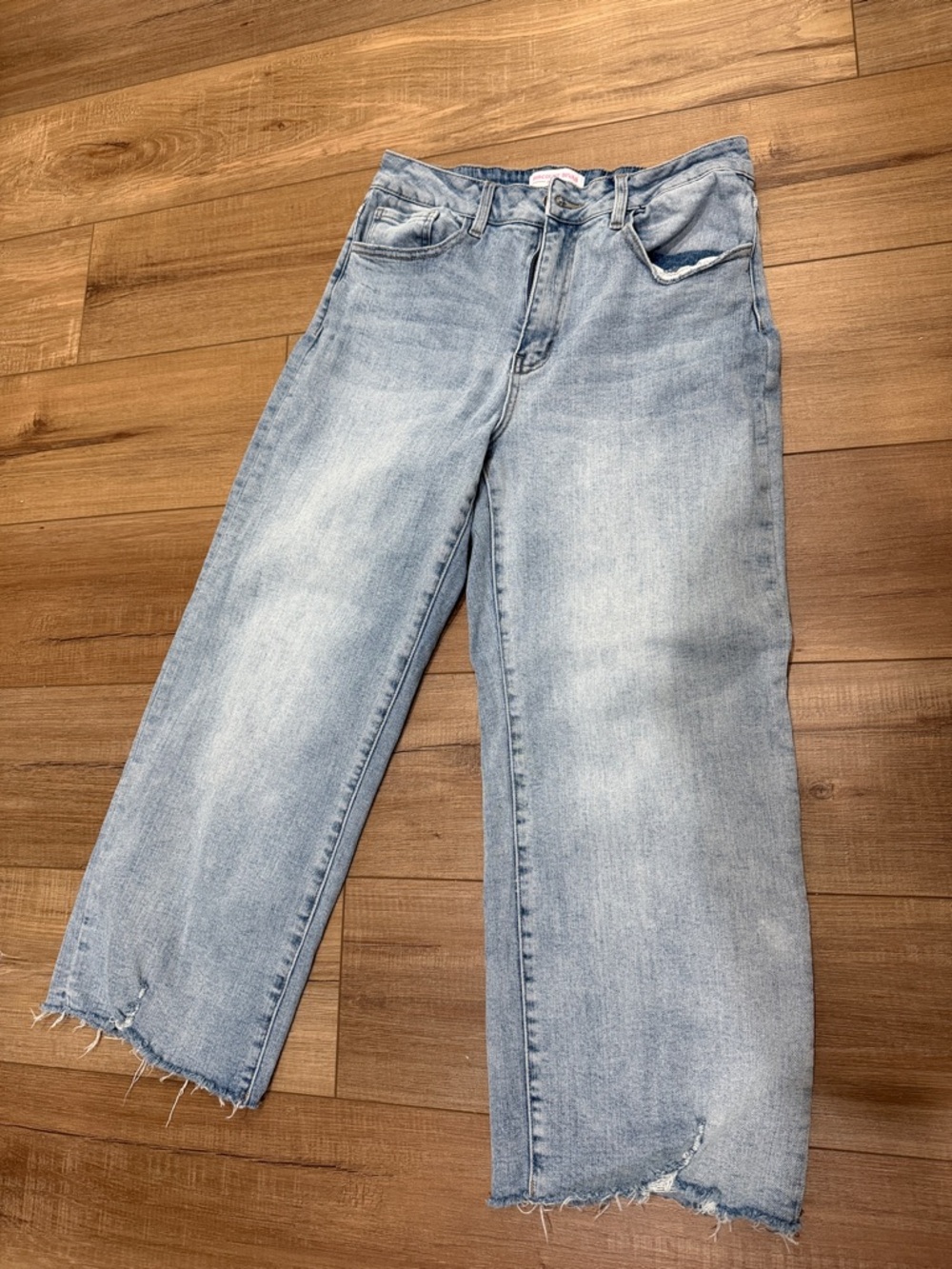 Light Blue Wide Leg Women's Jeans - Casual Flare